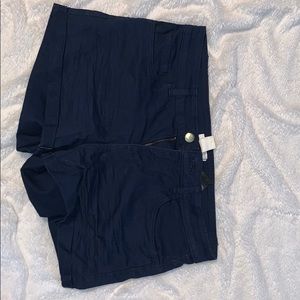 navy jean shorts from H & M